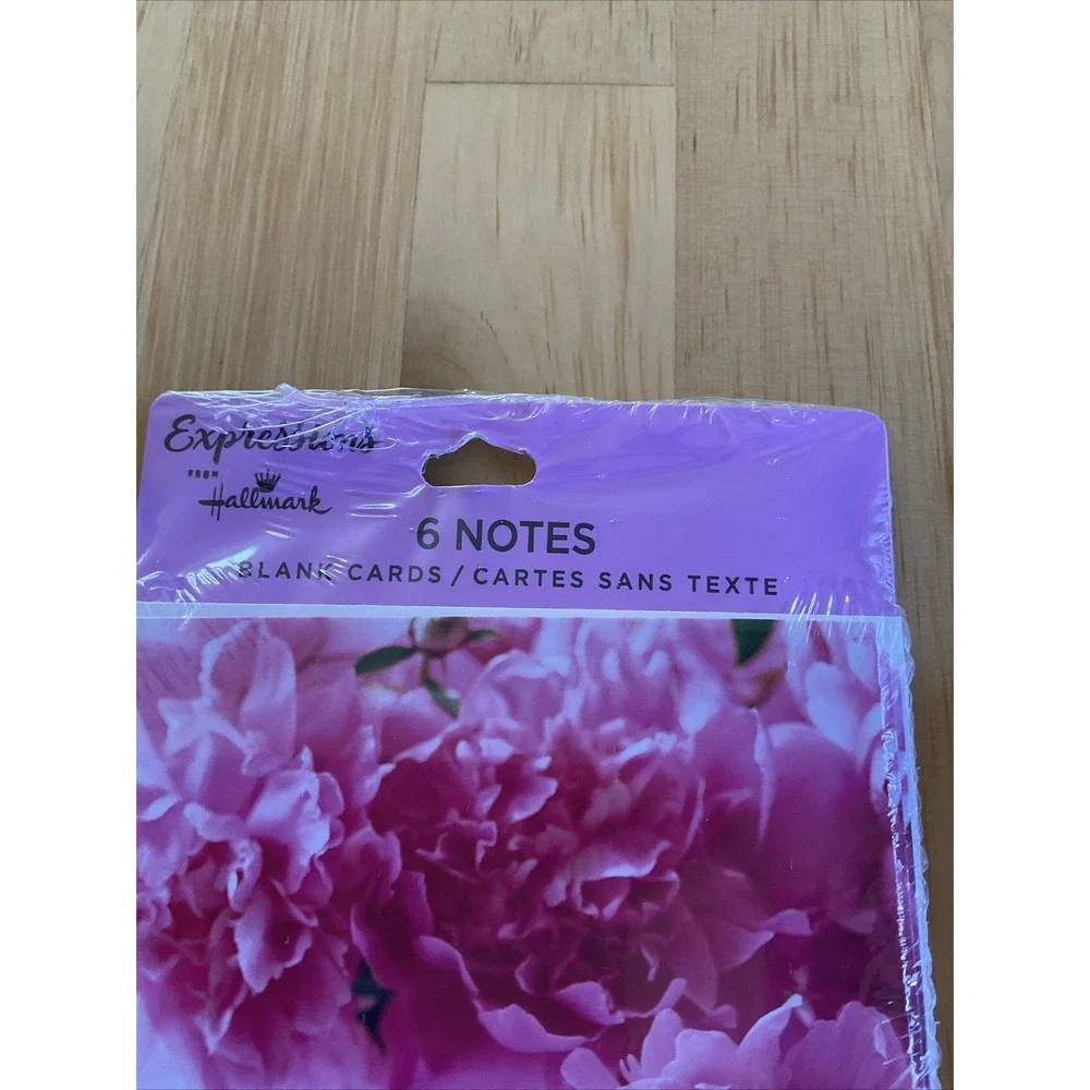 Hallmark‎ Expressions Floral Note Cards Envelopes New Set 2 Chinoiserie Pink